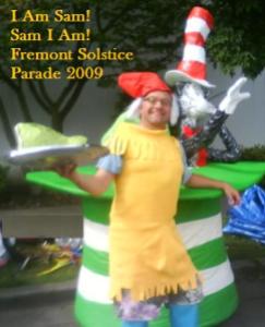 Sam I Am Fremont Summer Solstice Parade Improv Poetry
