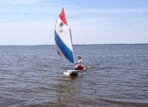 sailing on Lake Winneconne, June 2013