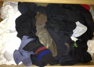 Matched socks in drawer: A laundry first!