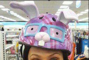 Rabbit Bike Helmet girl at Goodwill Industries