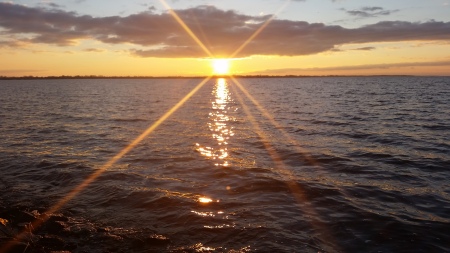Lake Winneconne sunset warmth