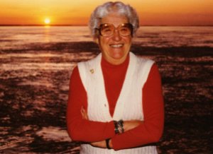 Grandma Bertha Kuhns, Lake Winneconne sunset just before ice out