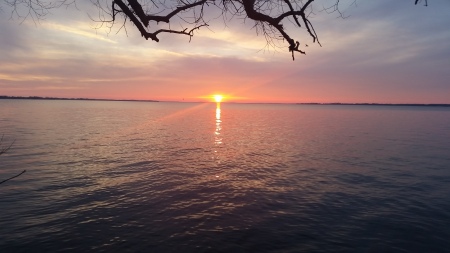 Lake Winneconne Spring Sunset - Not the same