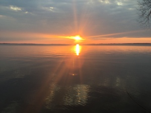 Mid-April Sunset, Lake Winneconne, Wisconsin
