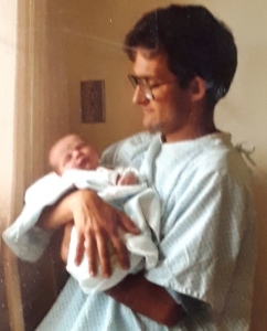 First born of the first born -- birthday photo 1982